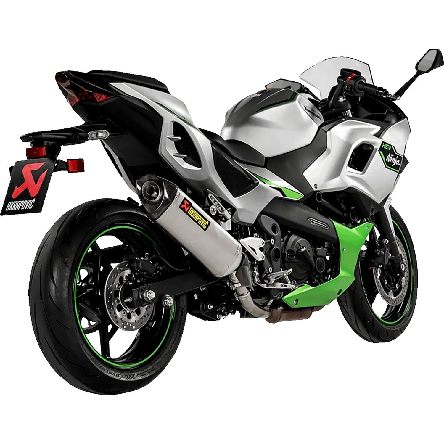 Akrapovic Titanium Line Slip On Silencer For Kawasaki NINJA 7 ABS Hybrid 2024-2025